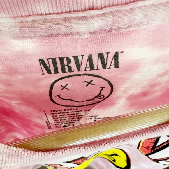NEW Nirvana Tie Dye Graphic Tee - Picture 3 of 5